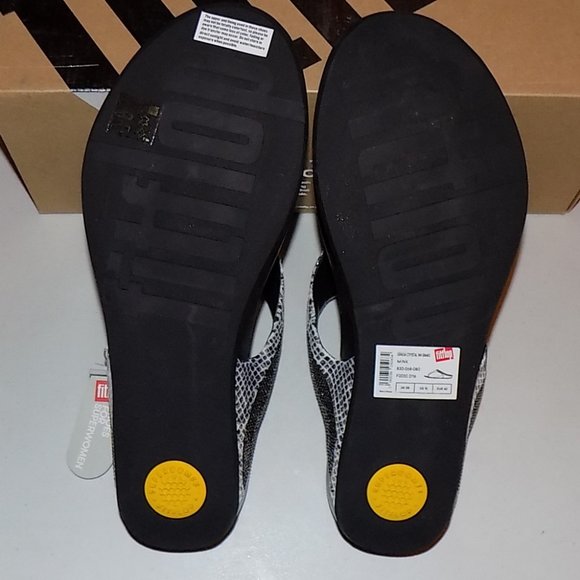 NIB FitFlop Banda Crystal Snake Mink Leather size 10 - Picture 11 of 15